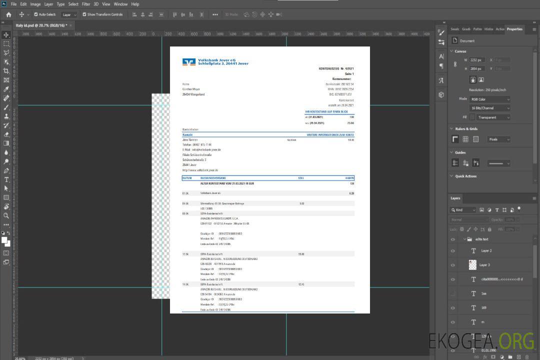 Allemagne Volksbank Jever excel pdf template